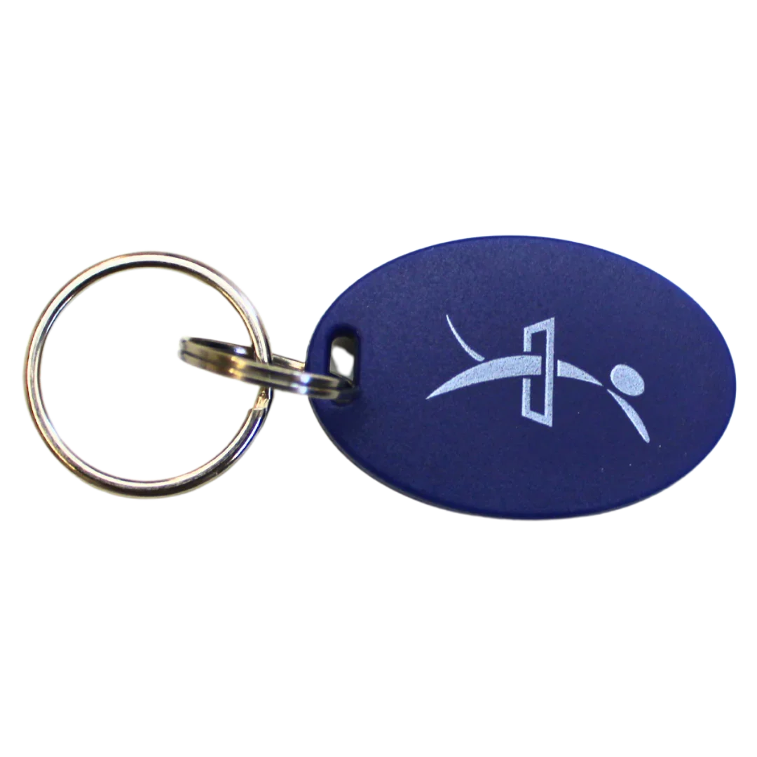 RFID - Étiquette - Petite - bleue (imprimée)
